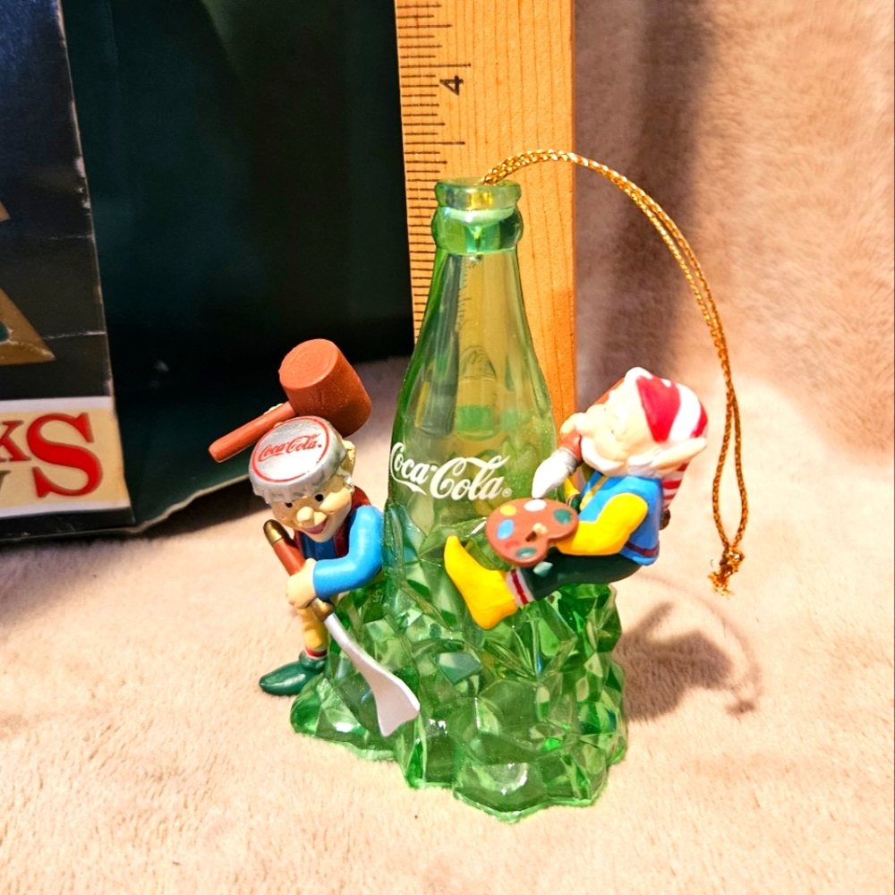 NIB Coca-Cola Coke Bottling Works Collection Ice Sculpting Christmas Ornament